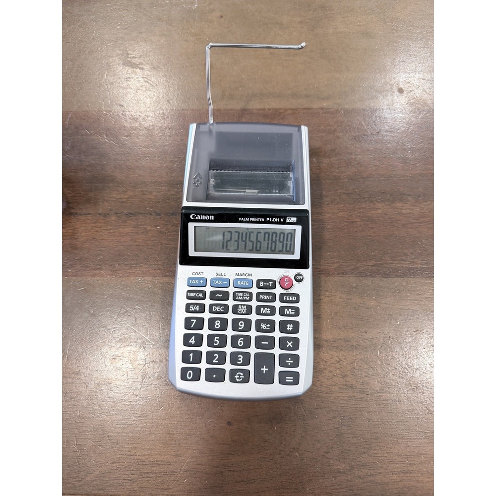 Canon P1-DHV Printing Calculator Desktop LCD Display Tax Calculation